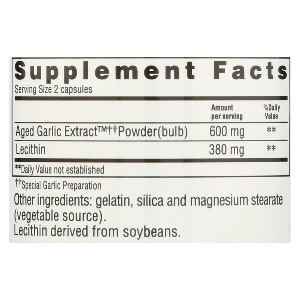 Kyolic Aged Garlic Extract Formula 104, 200 Capsules