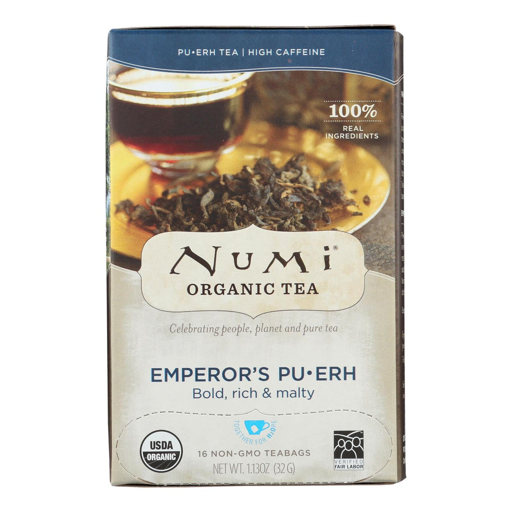Numi Emperor's Puerh Black Tea, 16 ct (Case of 6)