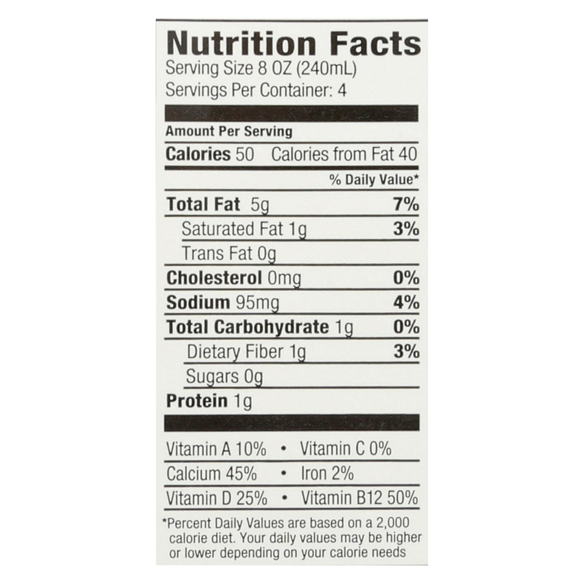Milkadamia Unsweetened Vanilla Macadamia Milk, 32 fl oz (Case of 6)