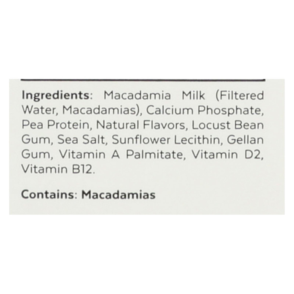 Milkadamia Unsweetened Vanilla Macadamia Milk, 32 fl oz (Case of 6)
