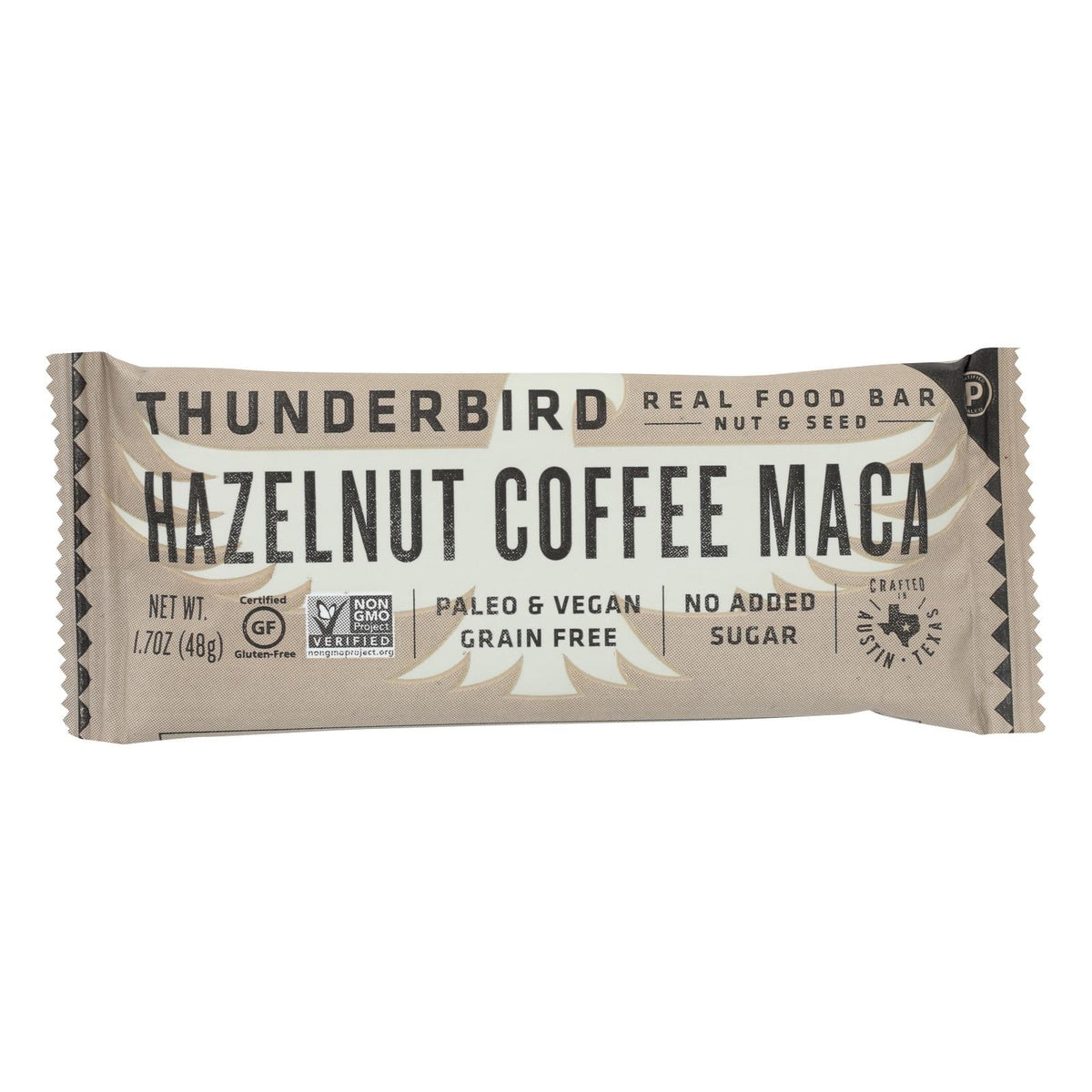 Thunderbird Hazelnut Coffee Maca Bar, 1.7 oz (Case of 12)