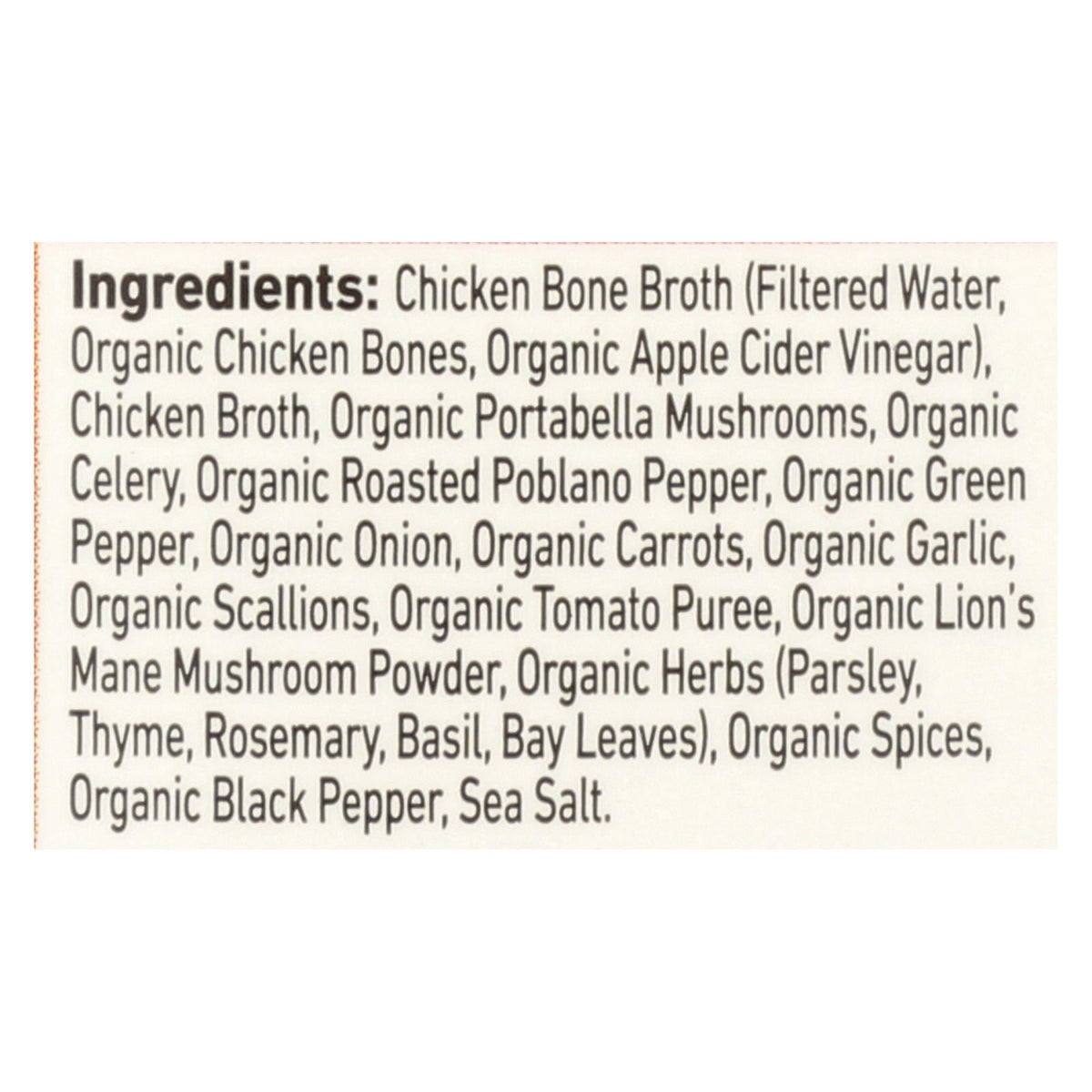 Kettle & Fire Mushroom Chicken Bone Broth, 16.9 oz (Case of 6)