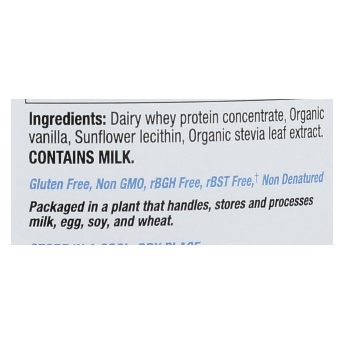Tera's Whey rBGH Free Bourbon Vanilla Whey Protein, 24 oz