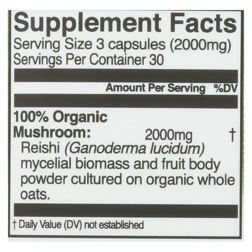 Om Mushroom Nutrition Reishi Mushroom Superfood Capsules, 90 ct