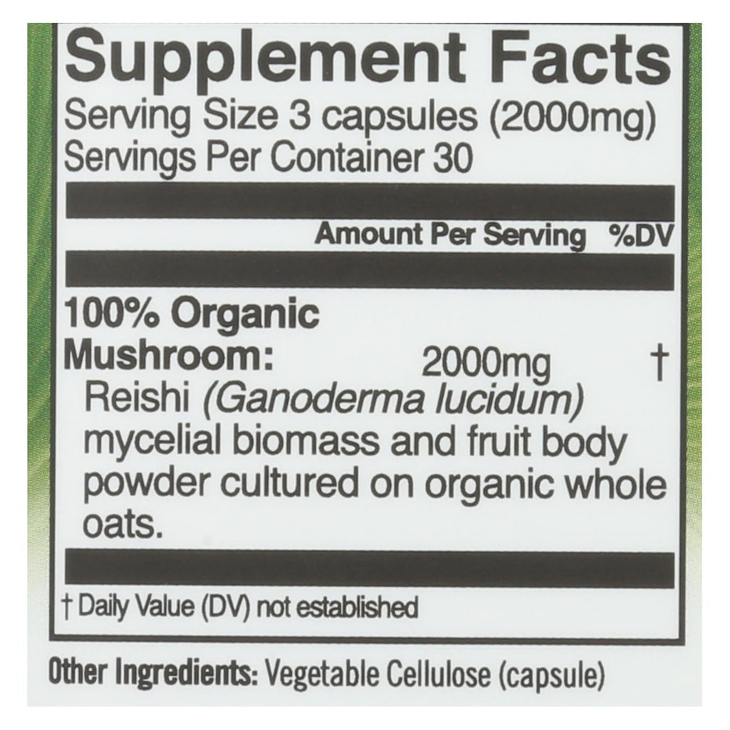 Om Mushroom Nutrition Reishi Mushroom Superfood Capsules, 90 ct