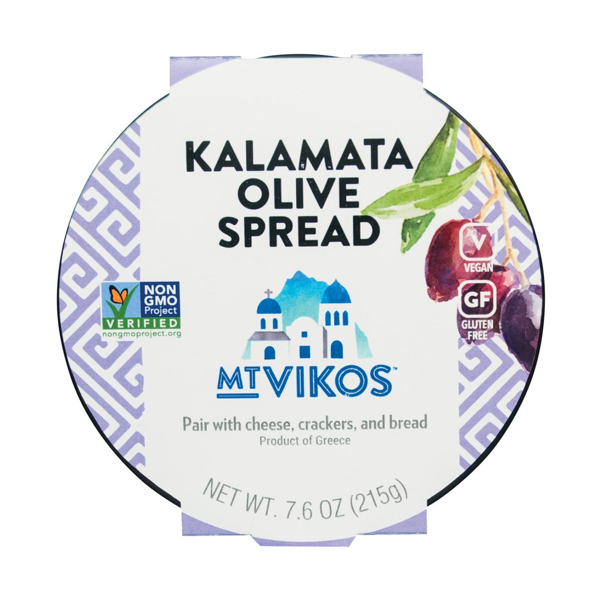 Mt. Vikos Kalamata Olive Spread, 7.6 oz (Case of 6)