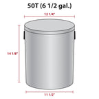 6.5 Gallon - Indigo Stripes 🟦 - Gourmet Popcorn Tin