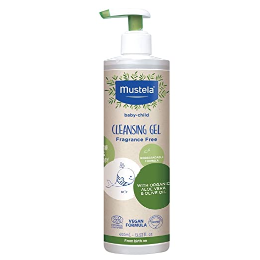 Mustela Fragrance-Free Cleansing Gel, 13.52 fl oz