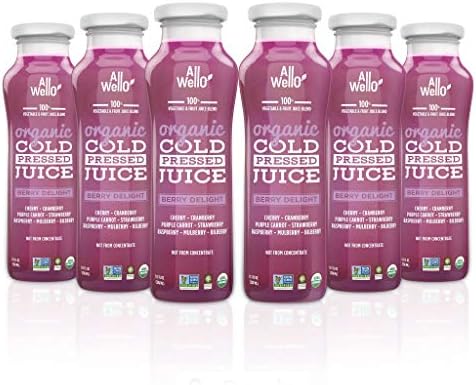 Allwello Organic Berry Delight Juice, 32 fl oz (Case of 6)