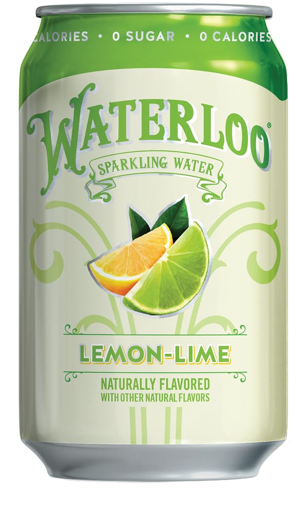 Waterloo Lime Sparkling Water, 8 x 12 fl oz (Case of 3)