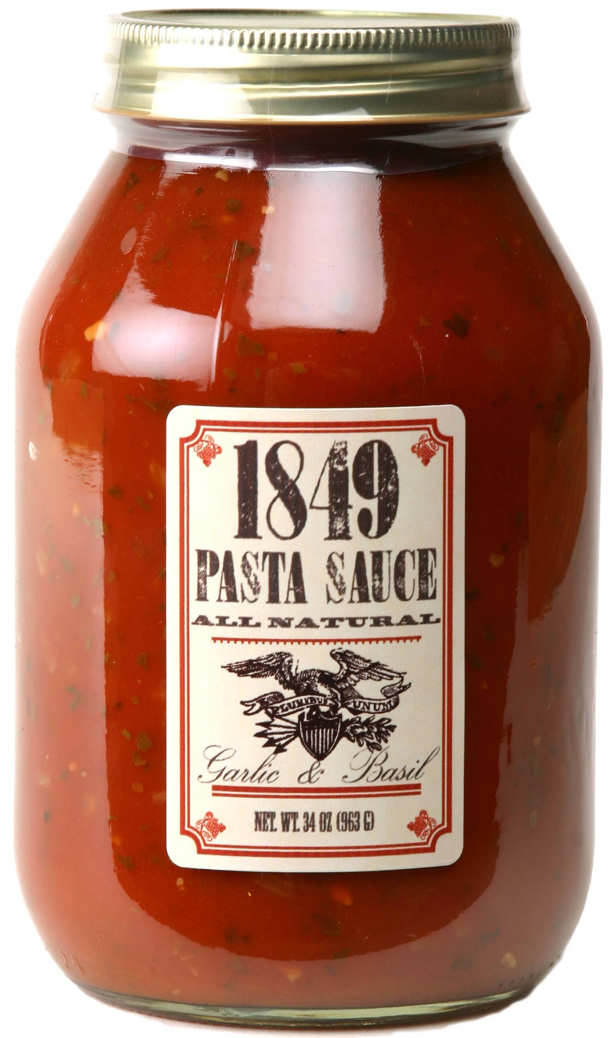 1849 Brand Garlic & Basil Pasta Sauce, 34 oz