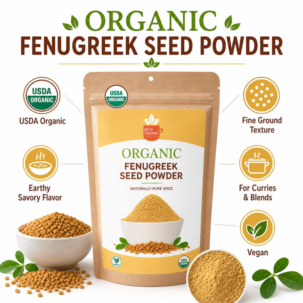 Organic Fenugreek Powder – Ground Methi for Curries & Tea