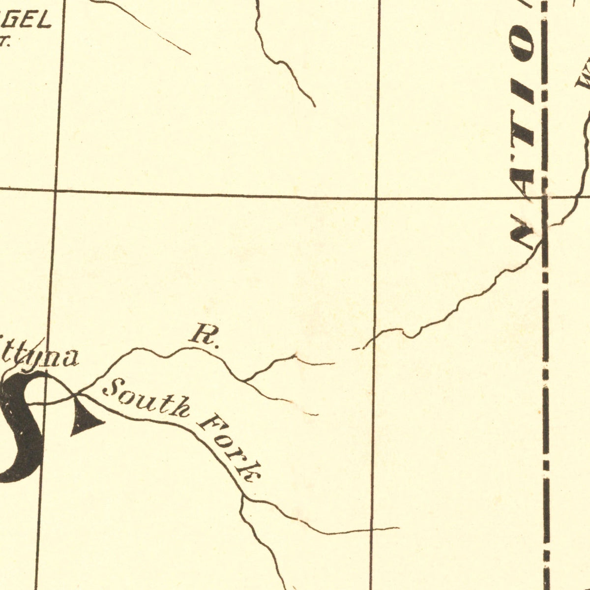 Vintage Yukon Gold Belt Map 1897