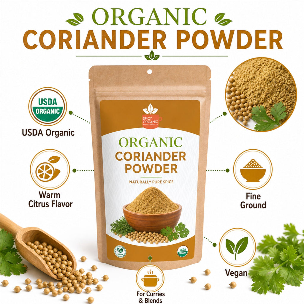 Organic Coriander Powder – Ground Dhania for Curries
