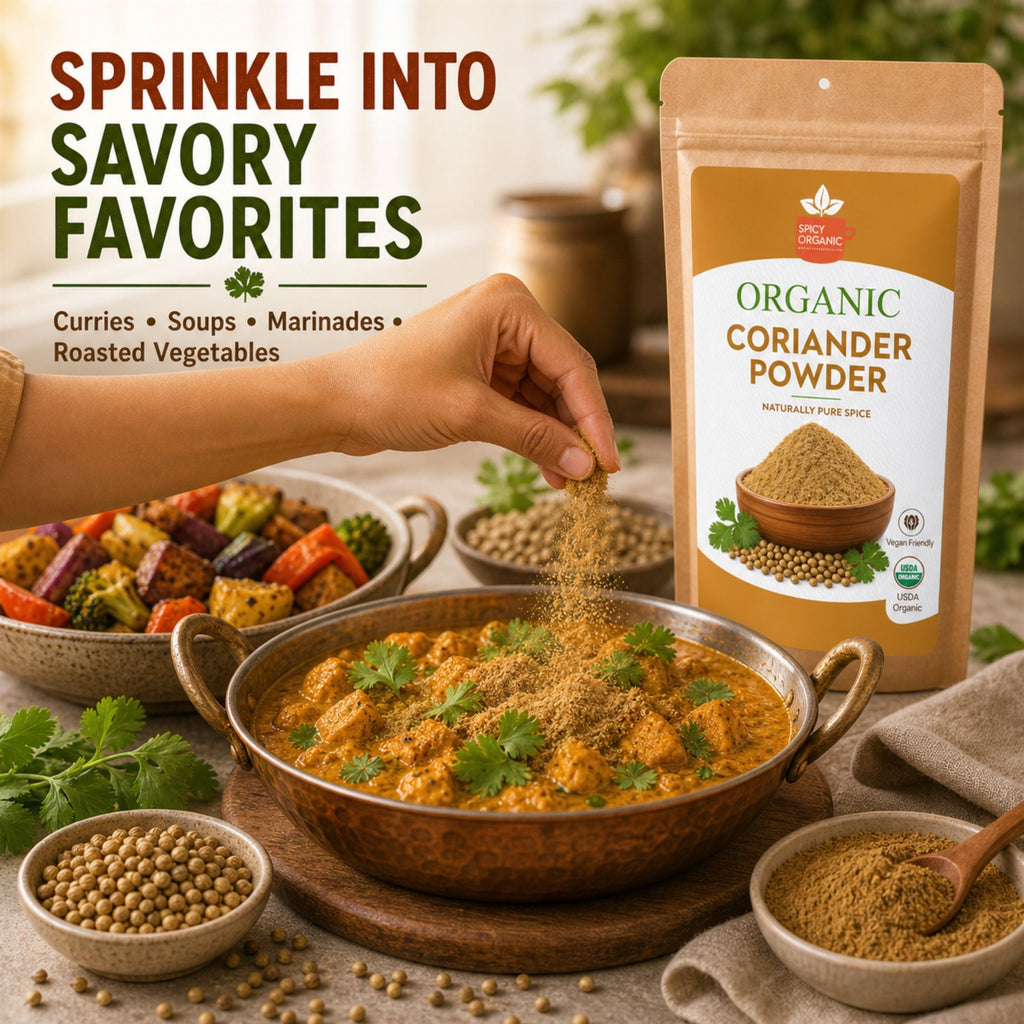 Organic Coriander Powder – Ground Dhania for Curries