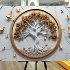 Celtic Tree of Life Wall Art - White