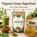 Organic Moringa Powder – For Smoothies & Golden Milk