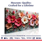 Colorful Floral Realistic Wall Art II