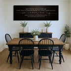 But Home Was a Dream Lyrics Wall Sign