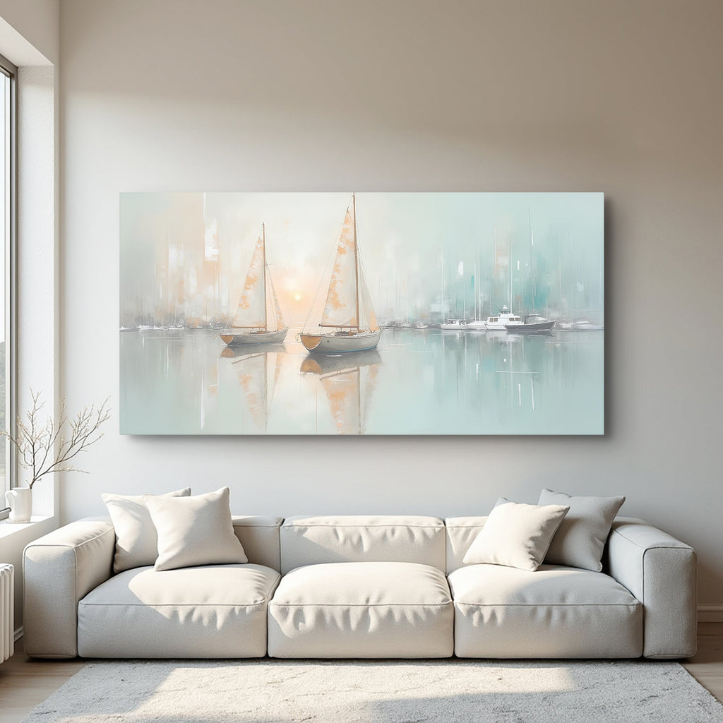 Abstract Pier and Dock Wall Art