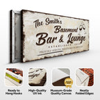 Personalized Basement Bar Sign: Custom Bar Signs for Home Bar – Perfect Man Cave Wall Decor
