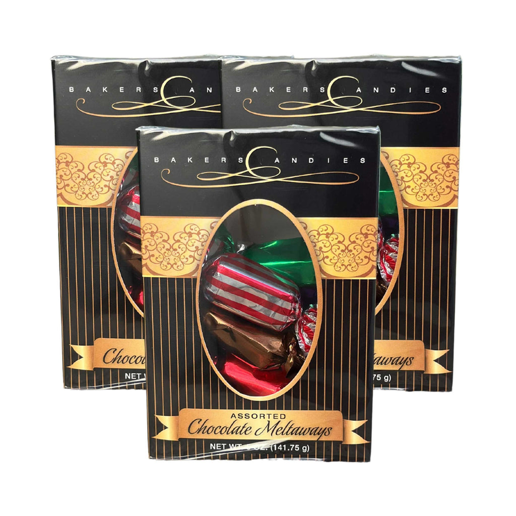 Assorted Chocolate Meltaways | Pack of 3 | 5 oz | Baker's Candies