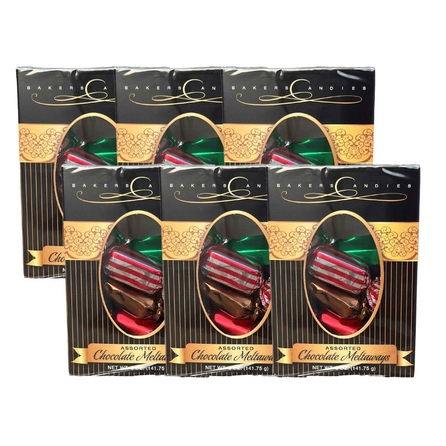 Assorted Chocolate Meltaways | Pack of 6 | 5 oz | Baker's Candies