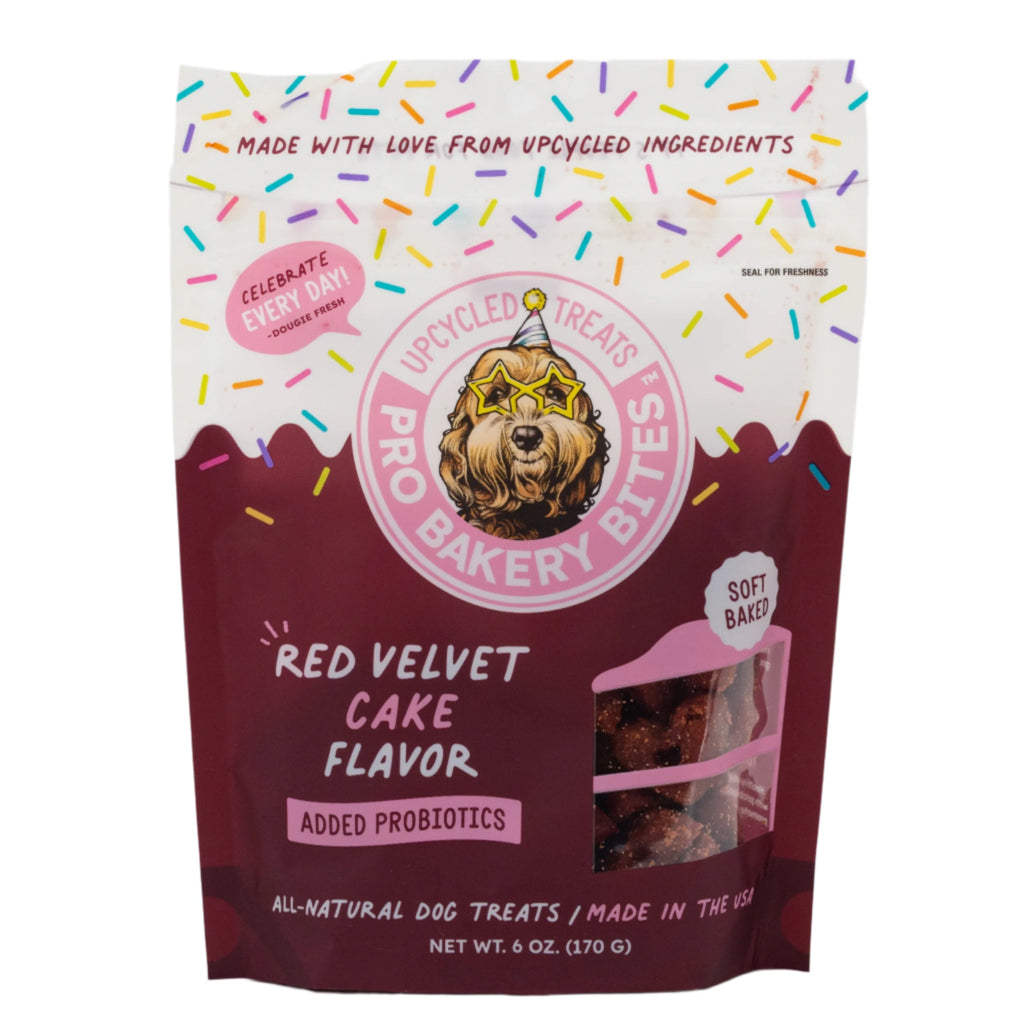SALE CLOSE DATED | Red Velvet Pro Bakery Bites with Probiotic | 6 oz | Brenmar