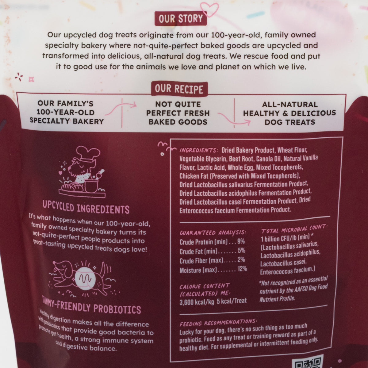 SALE CLOSE DATED | Red Velvet Pro Bakery Bites with Probiotic | 6 oz | Brenmar