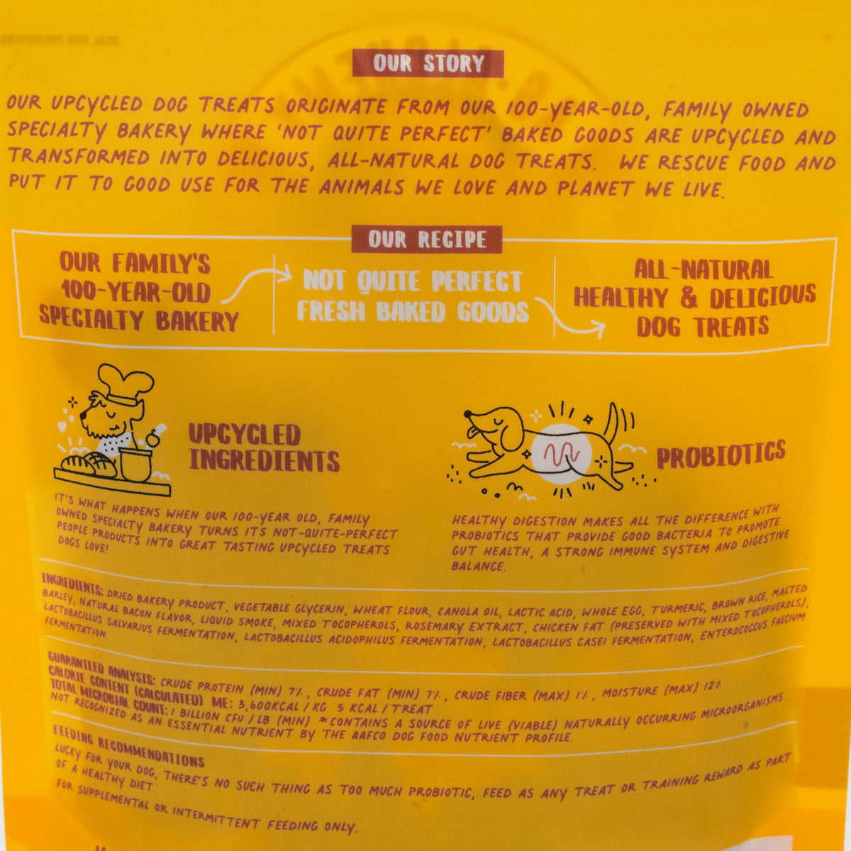 Bacon & Eggs Pro Bakery Bites with Probiotic | 6 oz | Brenmar