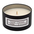 SALE SMALL DENT ON LID | Santal + Coconut Scented Candle | 6 oz | Love Ewe Candle Company