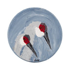 Sandhill Hand Painted Crane Coasters | Set of 6 | 4" x 4" | The Painted Attic