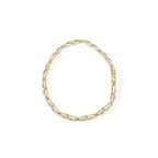 10k Yellow Gold 1.00 Cttw Baguette-Cut Channel Diamond Link Bracelet