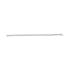 10K White Gold 1/2 Cttw Real Diamond Illusion-Set Miracle Plate Tennis Bracelet (I-J Color, SI2-I1 Clarity) - Size 7.5"