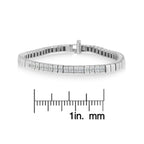 14K White Gold Princess Cut Diamond Bracelet (1.00 cttw, H-I Color, SI1-SI2 Clarity)