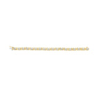 10K Yellow Gold Plated .925 Sterling Silver 1.0 Cttw Diamond Heart Link Bracelet