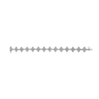 .925 Sterling Silver 1 cttw Miracle-Set Diamond 4 Leaf Clover Link Bracelet (I-J Clarity, I3 Color) - Size 7.25"