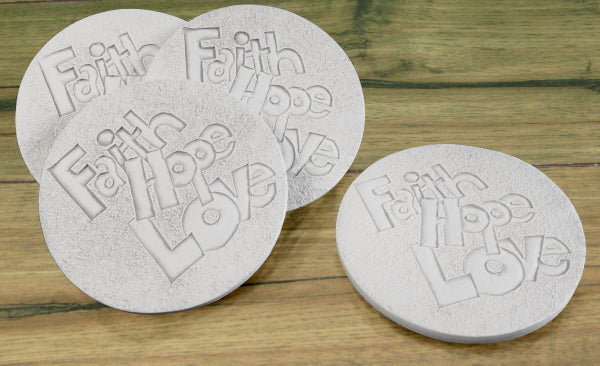 Faith Hope Drink Coasters