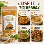 Organic Coriander Powder – Ground Dhania for Curries