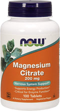 Now Foods Magnesium Citrate - 100 Tablets - 1 Each