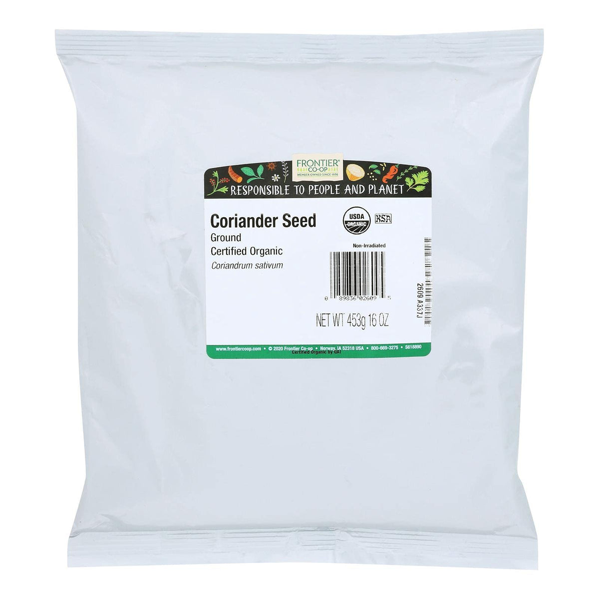 Frontier Co-op Ground Coriander Seed Powder, 1 lb
