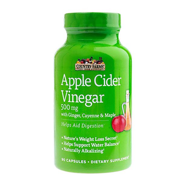 Country Farms Apple Cider Vinegar Capsules, 90 ct