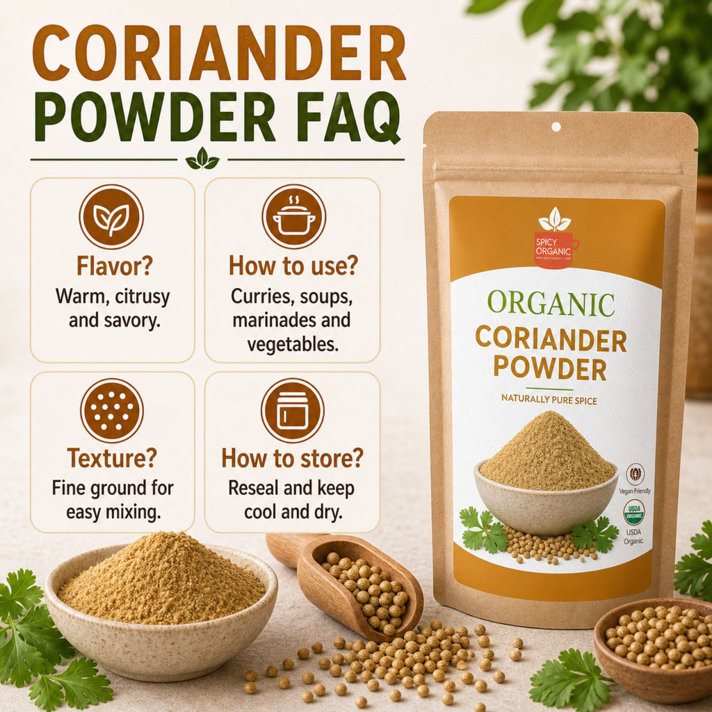 Organic Coriander Powder – Ground Dhania for Curries
