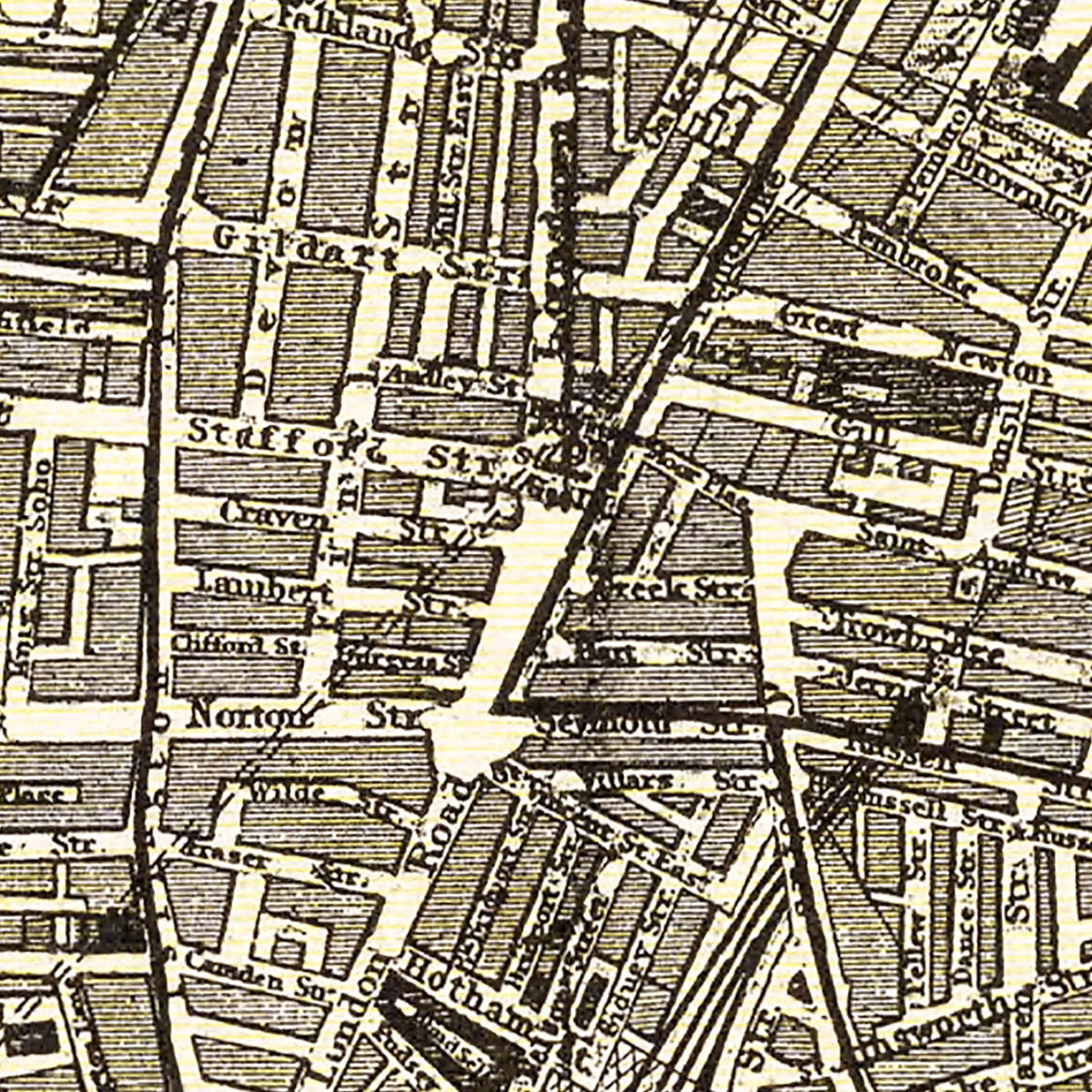 Vintage Map of Liverpool, England 1901