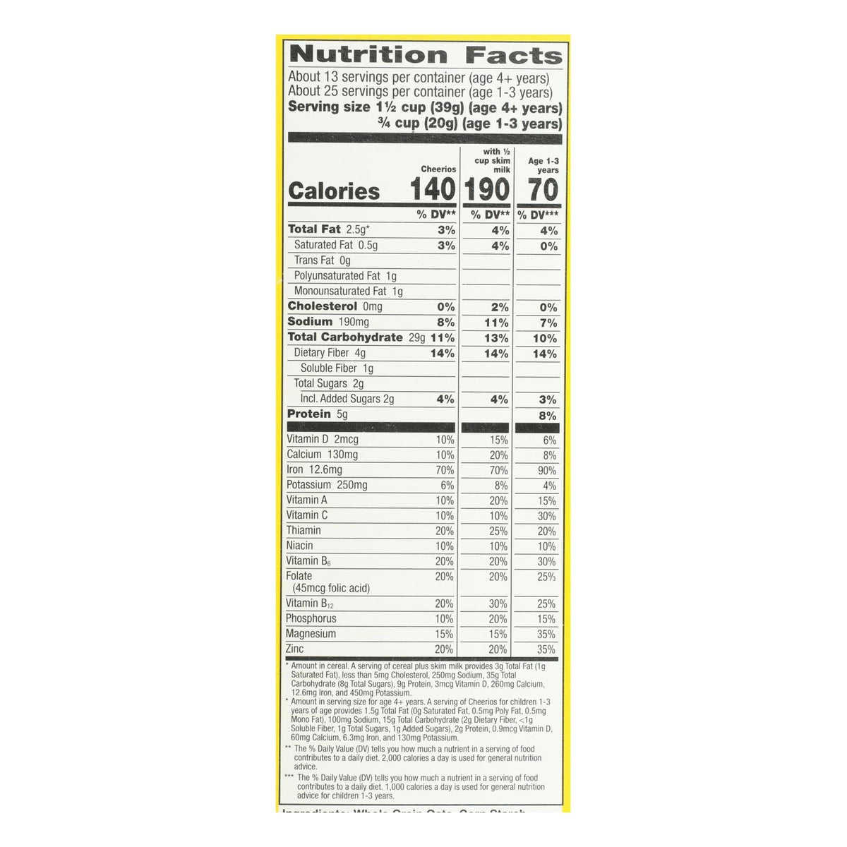 General Mills Cheerios Oat Cereal, 18 oz (Case of 10)