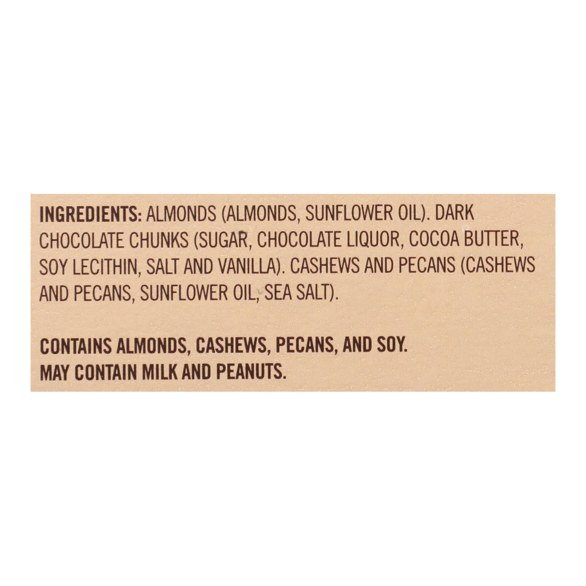 Oz  Second Nature - Nut Medley Dark Chocolate (Pack of 4-10/1.25 Oz)