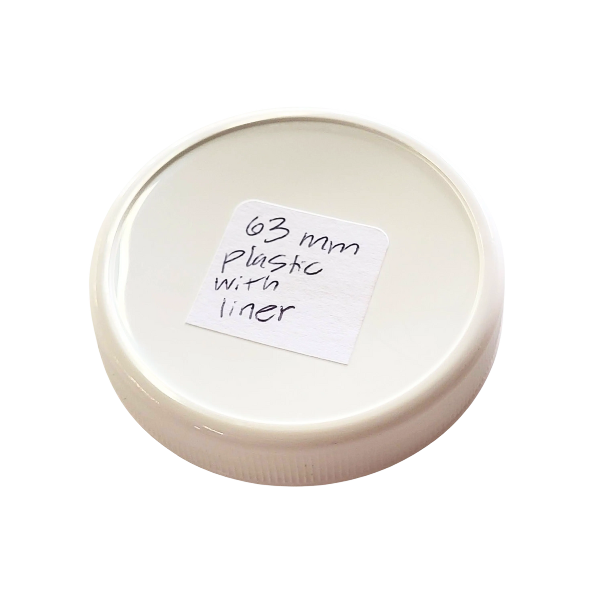 63mm Plastic Lids with Liner