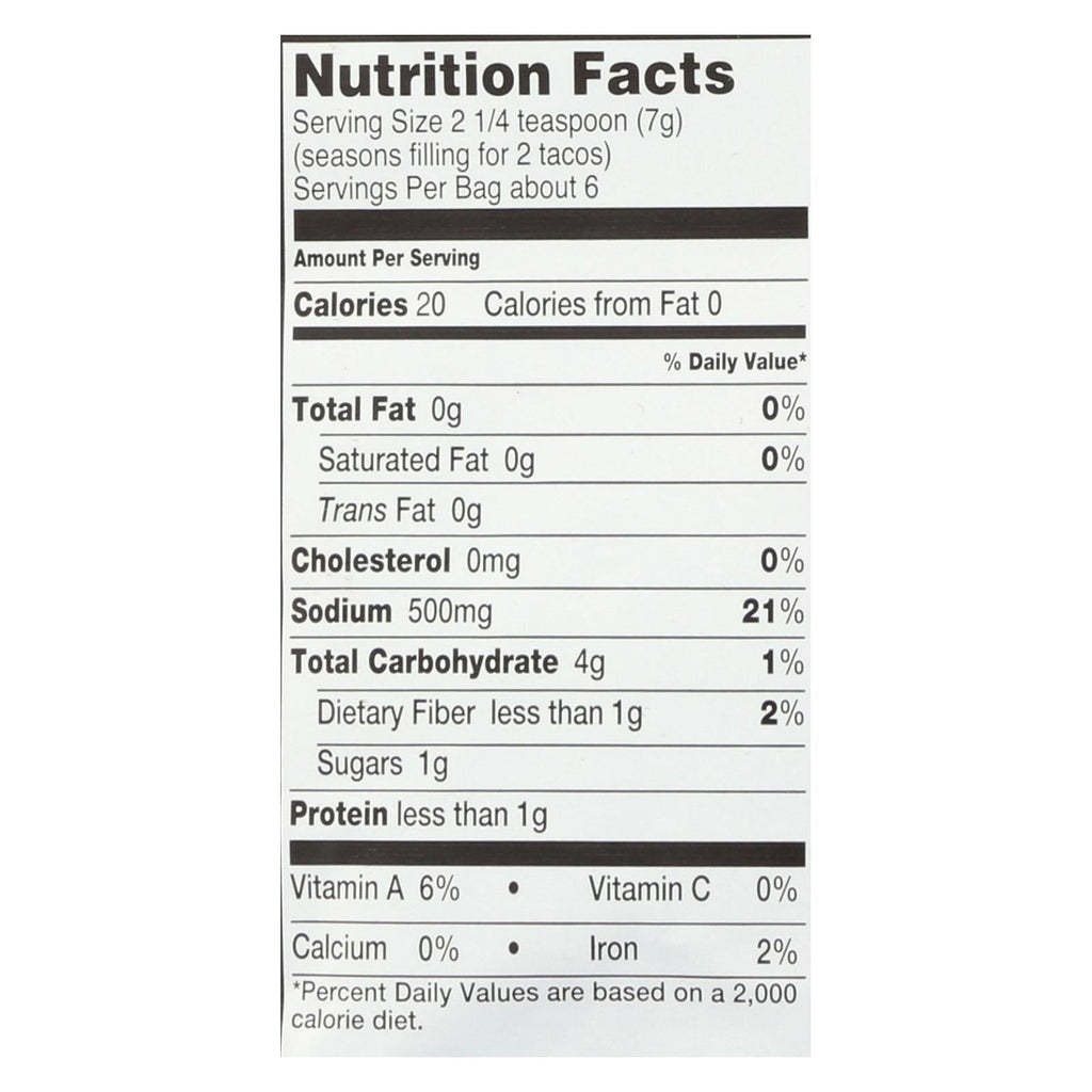 Garden of Eatin' Seasoning Taco (Pack of 12 1.4oz)