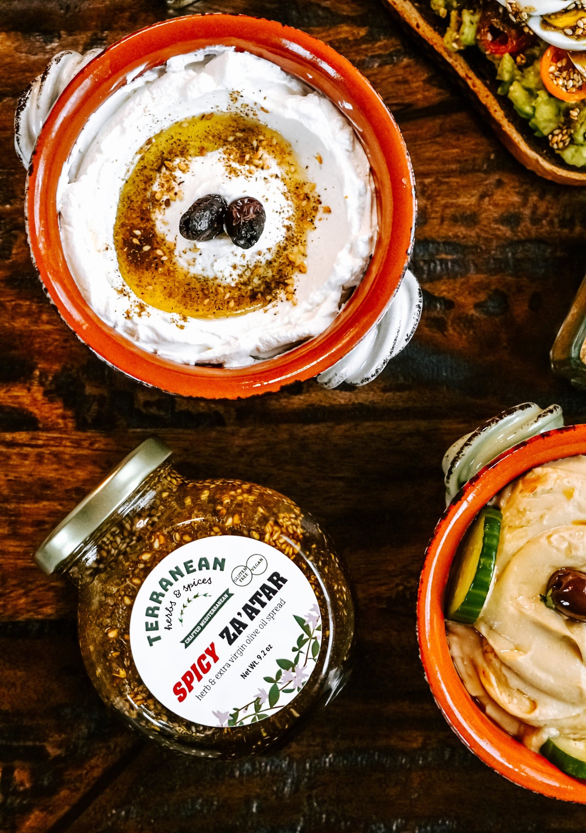 Za'atar Spread Duo: Original & Spicy