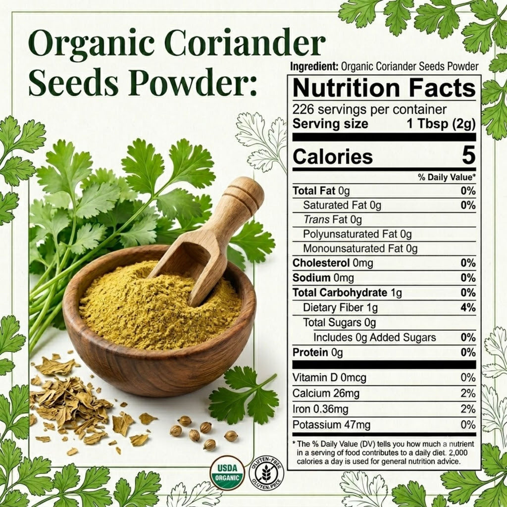 Organic Coriander Powder – Ground Dhania for Curries